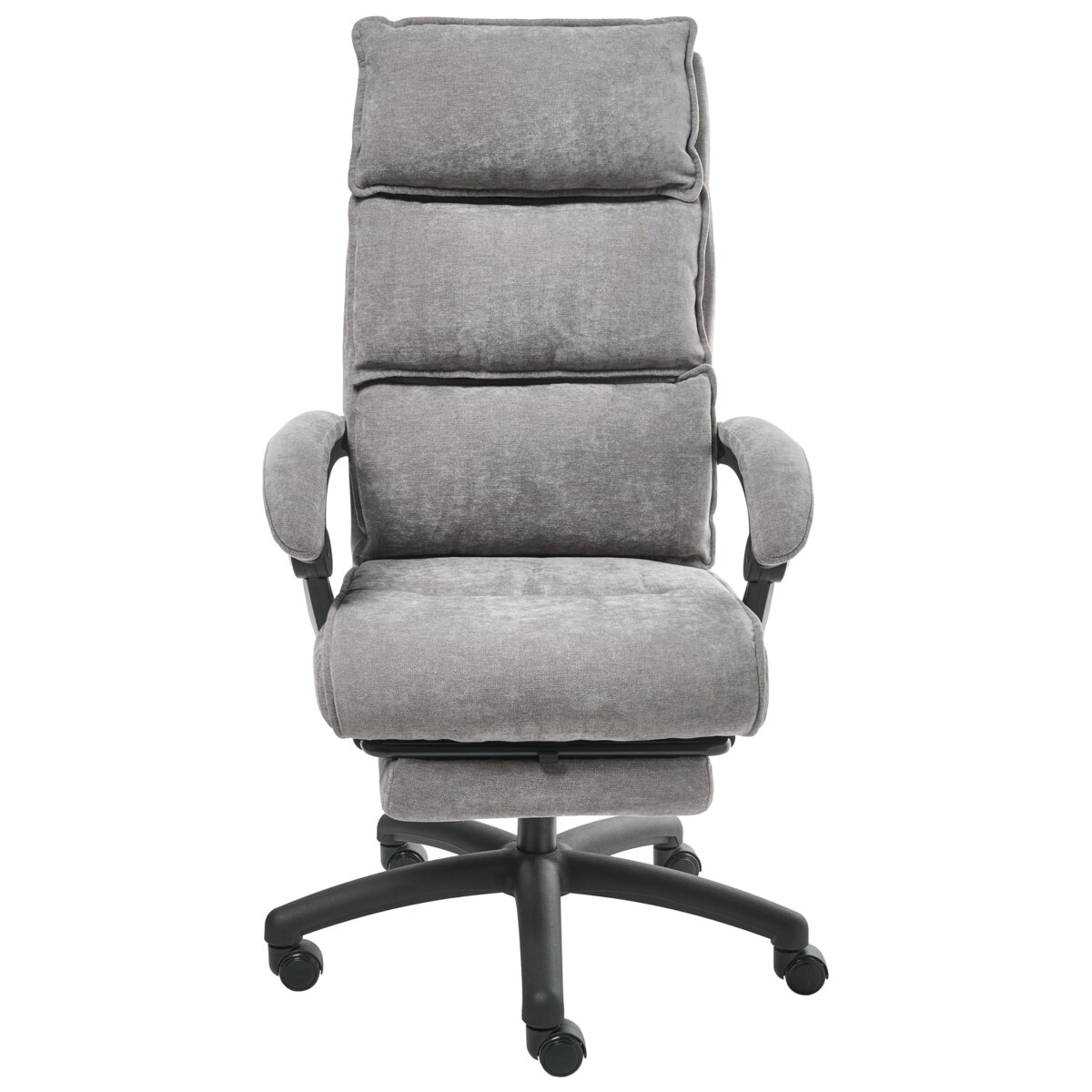 Fotel biurowy Z wysuwanym podnóżkiem EATON Szenil Szary