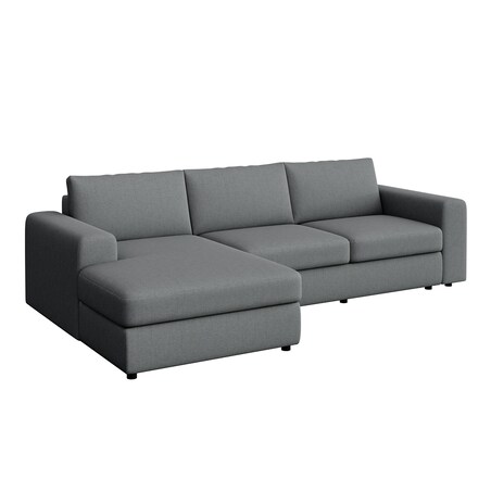 Sofa narożna lewa Baga XL szara