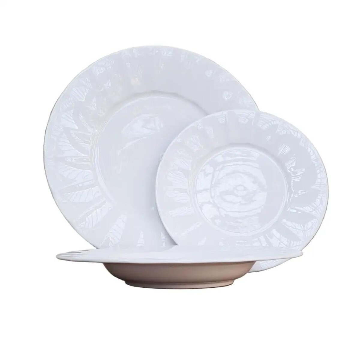 Queen Bianco Zestaw Obiadowy 18 szt