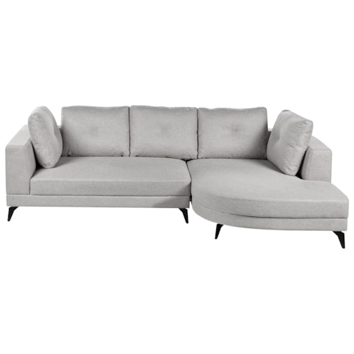 Narożnik dla 3 osób MARUM Len syntetyczny Szary Lewostronny