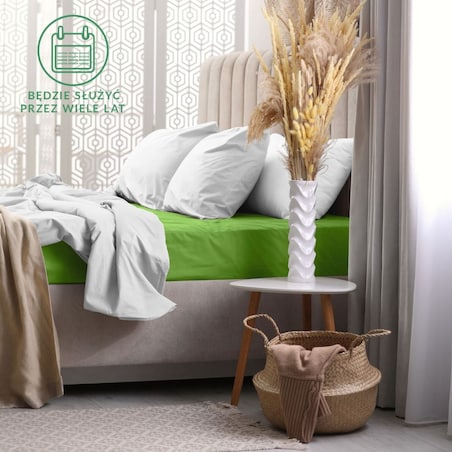 Prześcieradło frotte z gumką 200x220 kolor kaktus