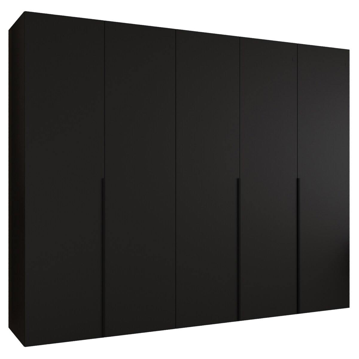 Szafa uchylna otwierana ALICANTE 1 250 wys. 202 cm Czarny + u. Czarny