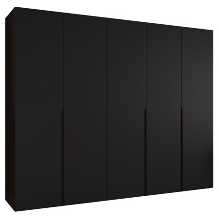 Szafa uchylna otwierana ALICANTE 1 250 wys. 202 cm Czarny + u. Czarny