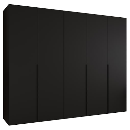 Szafa uchylna otwierana ALICANTE 1 250 wys. 202 cm Czarny + u. Czarny