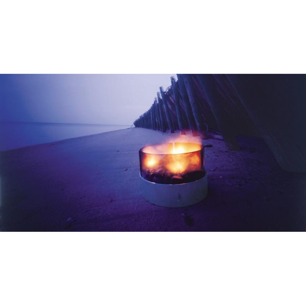 Lampa oliwna - aluminium, szkło, 20 cm