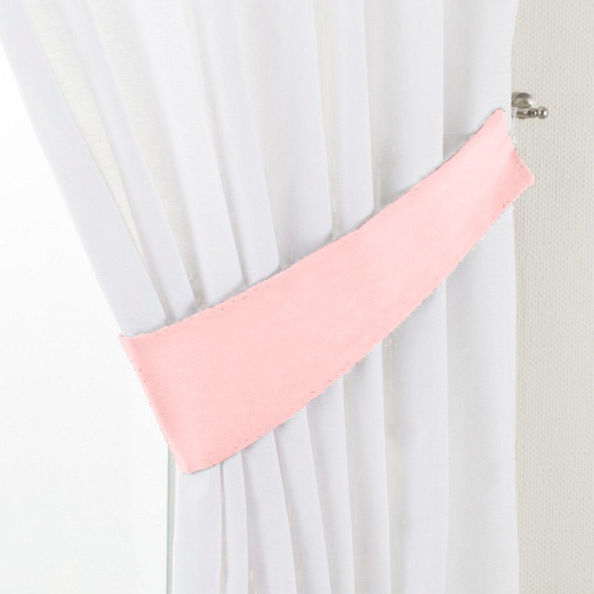 Podwiązka Victoria, pudrowy róż, 12 x 70 cm, Loneta