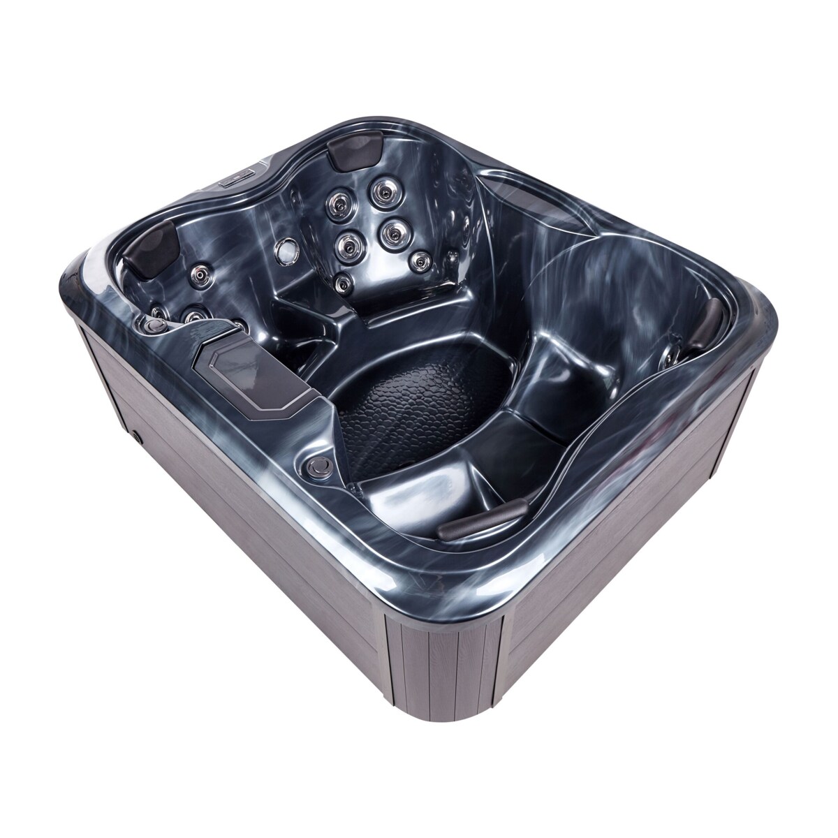 Wanna ogrodowa z hydromasażem szara ARCELIA