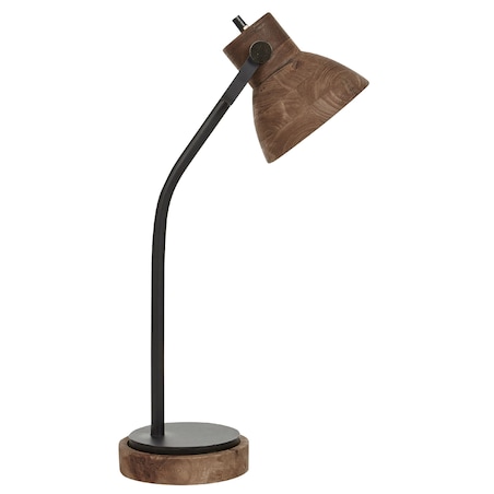Lampa biurkowa KOLAR Drewno mango Ciemnobrązowy