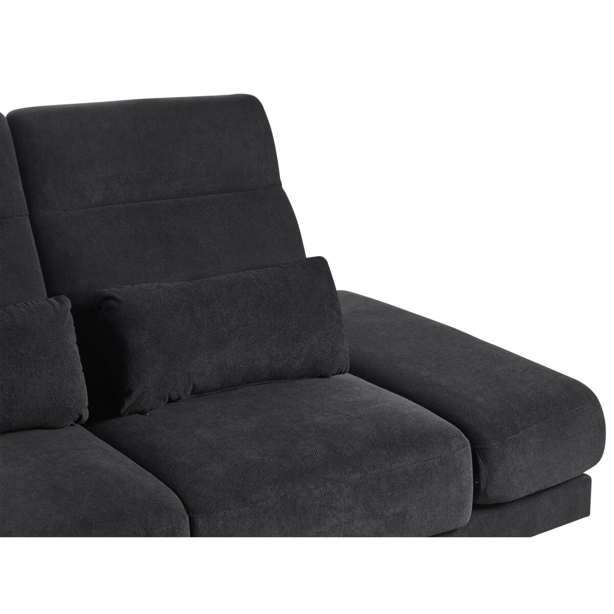 Sofa 3-osobowa czarna IKAST