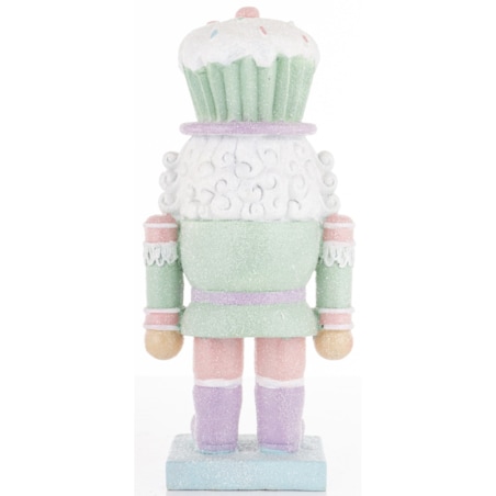 Figurka - Dziadek do orzechów 23x10x7 cm MUFINKOWY