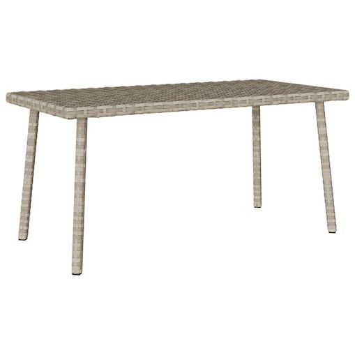 vidaXL Stolik kawowy ogrodowy prostokątny jasnoszary 80x40x37 cm