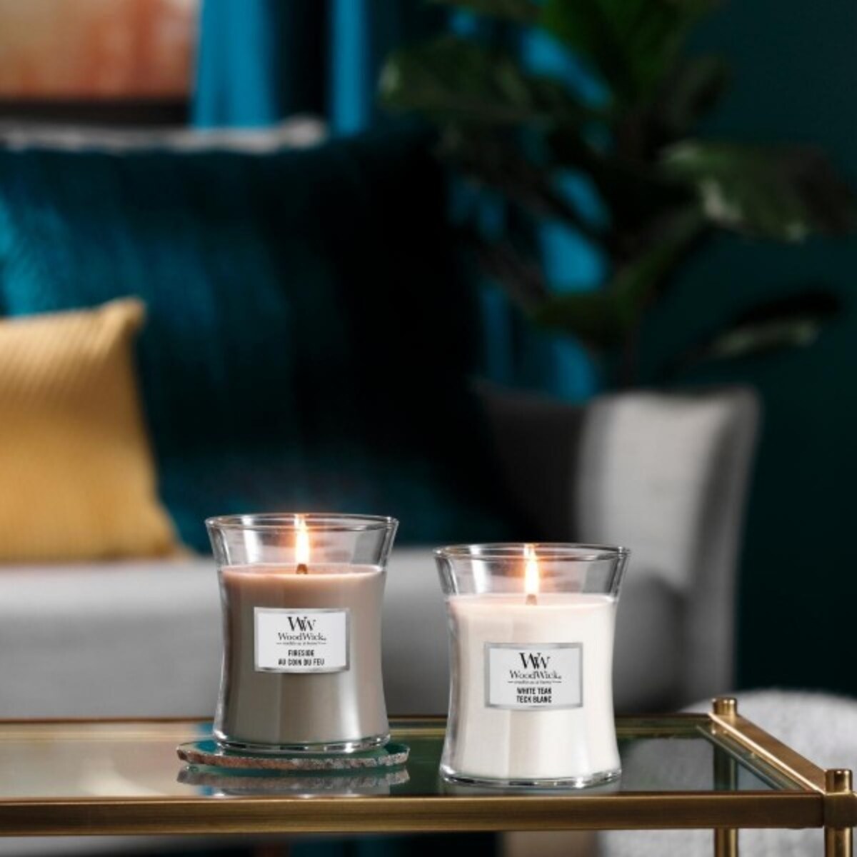 WoodWick świeca średnia FIRESIDE