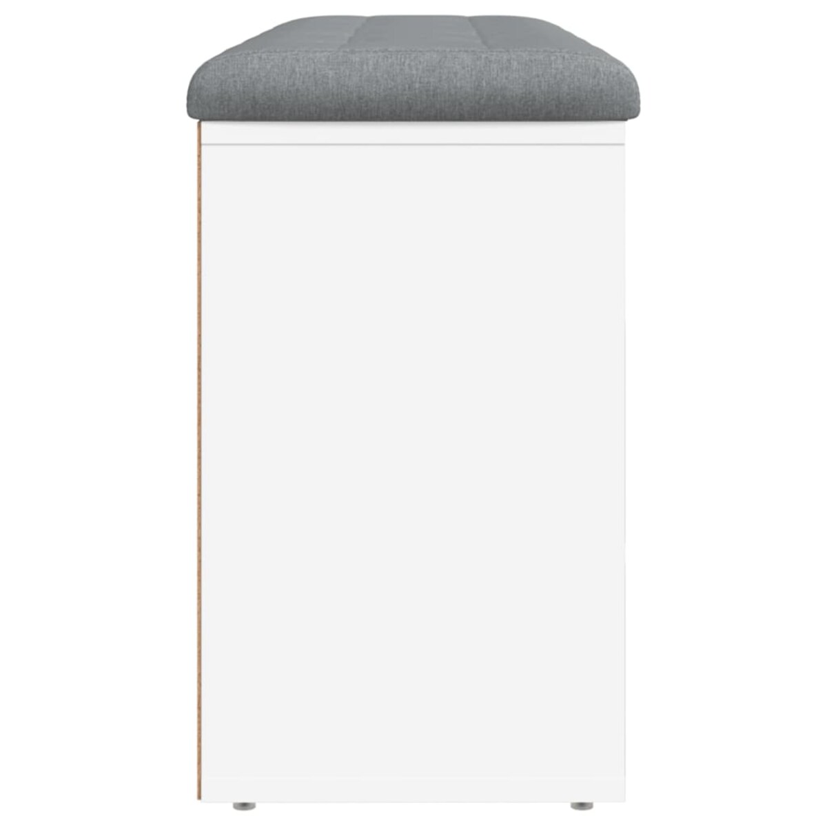 vidaXL Ławka na buty, biała, 102x32x50 cm, materiał drewnopochodny