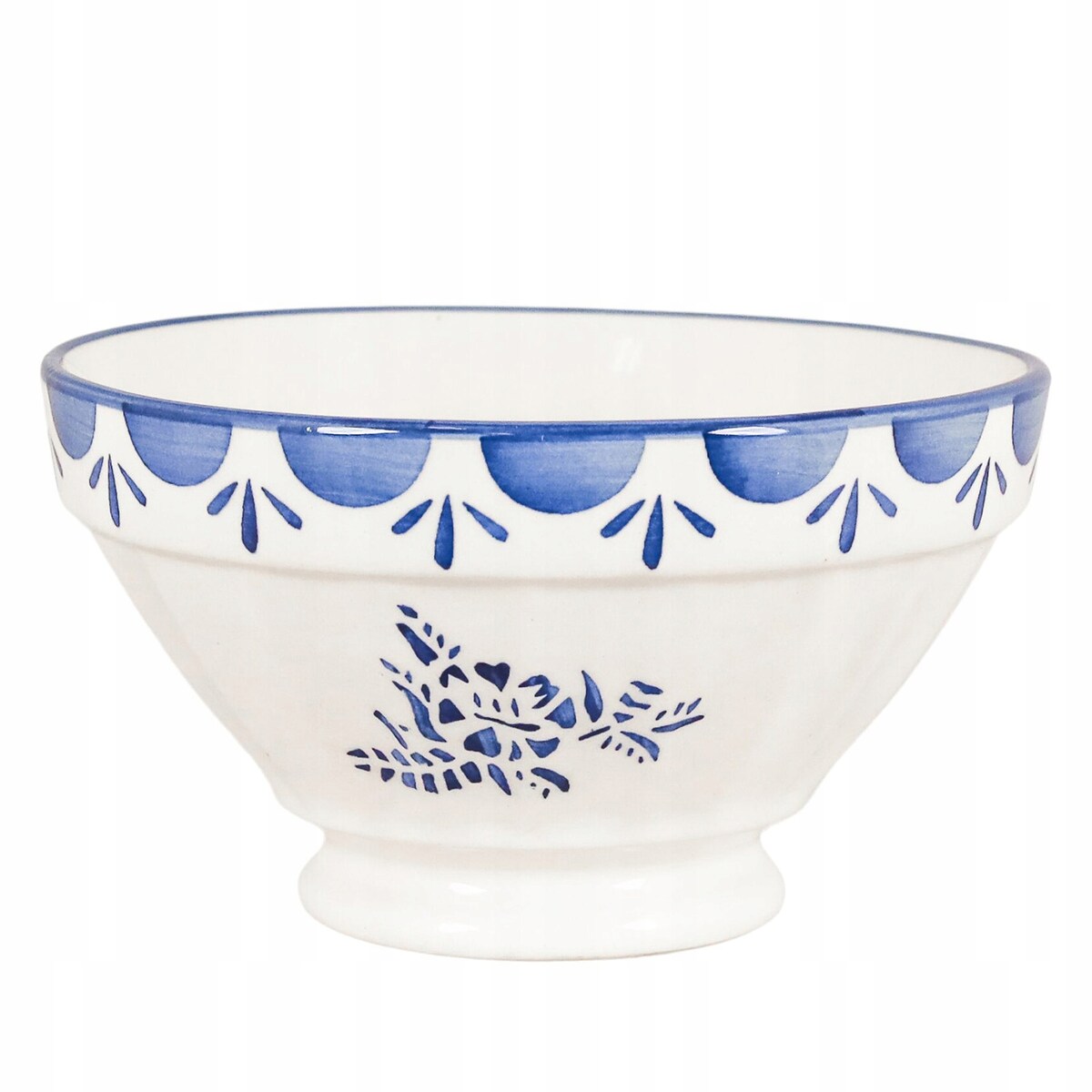 MISKA OBIADOWA 14cm kamionkowa niebieska 400ml na przekąski zupę chipsy