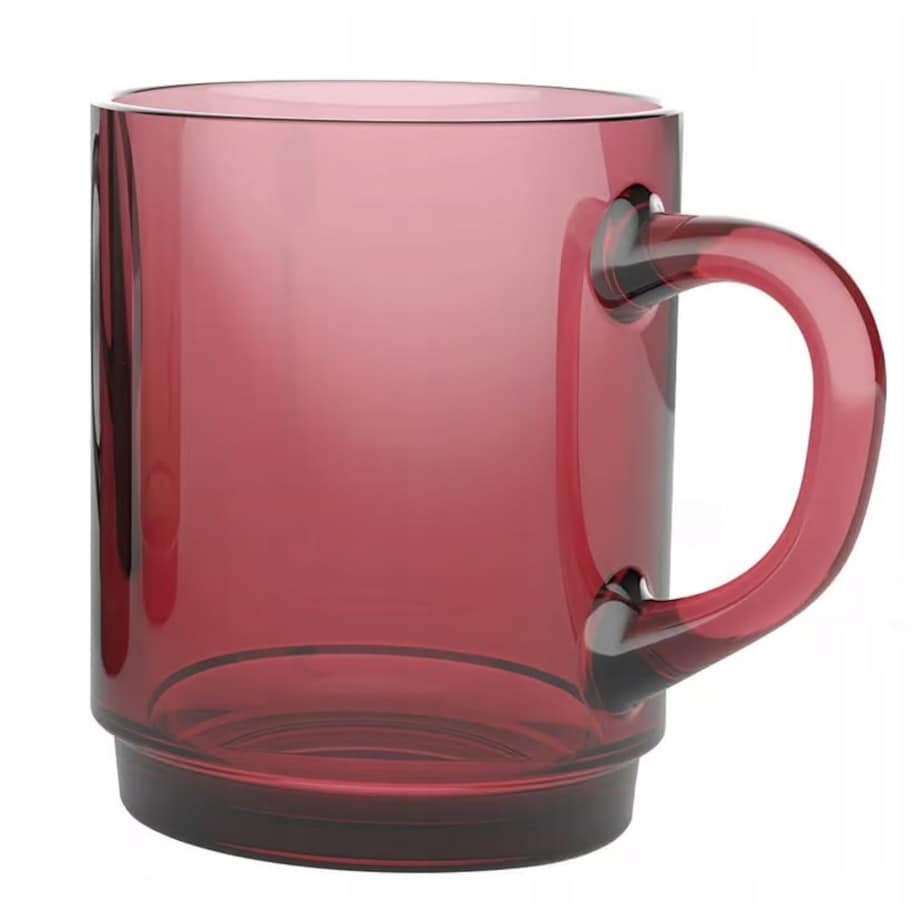 SZKLANKA luminarc czerwone SZKŁO na herbatę kawę napoje soki kubek 250ml x6