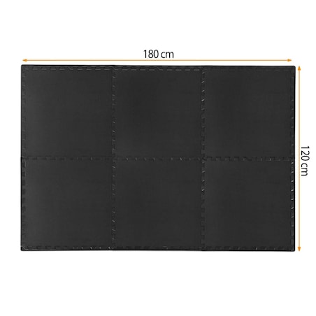 Mata do ćwiczeń Neo-sport NS-924 gimnastyczna puzzle 180x120 cm 192401