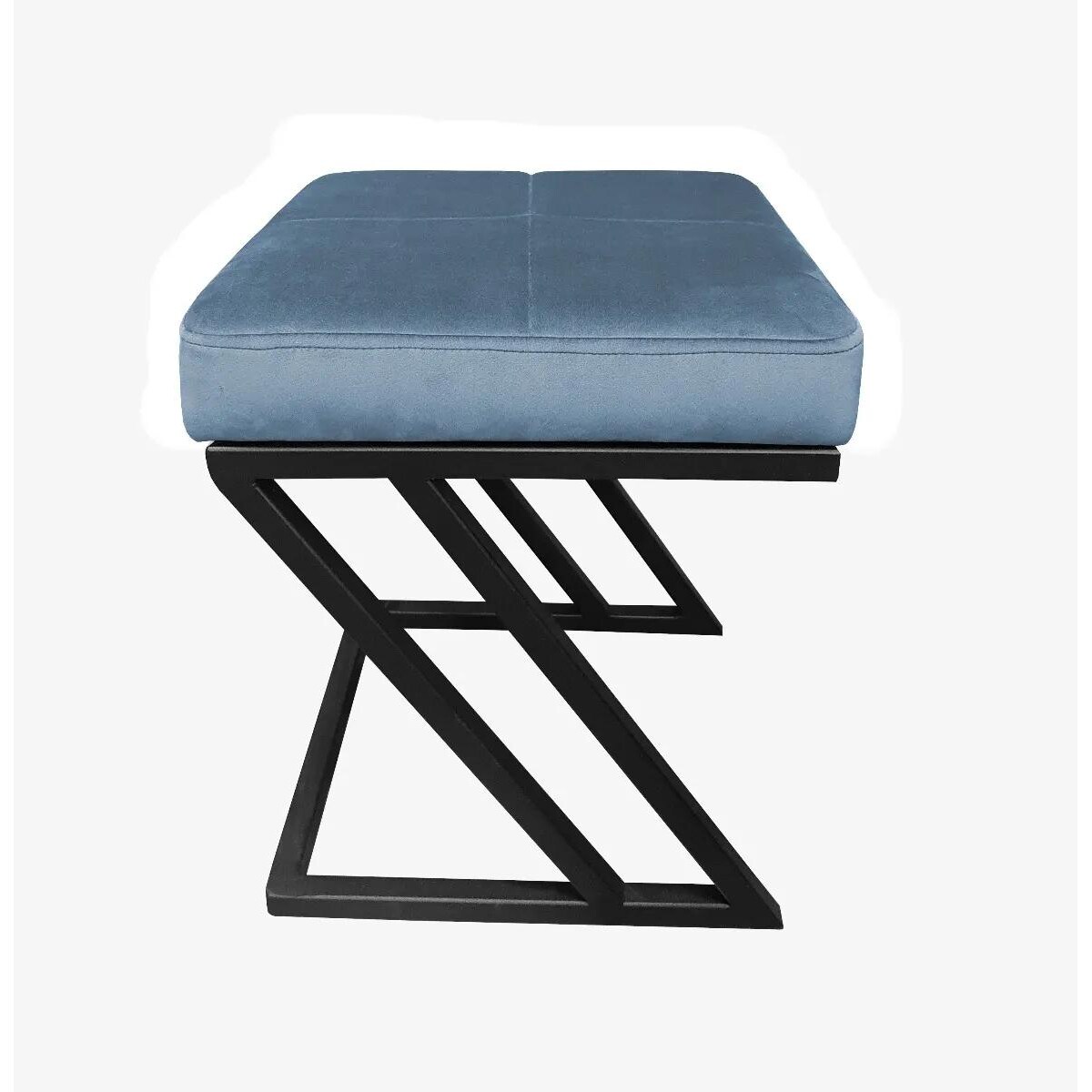 Pufa ZAZU MG VELVET ciemnoniebieska