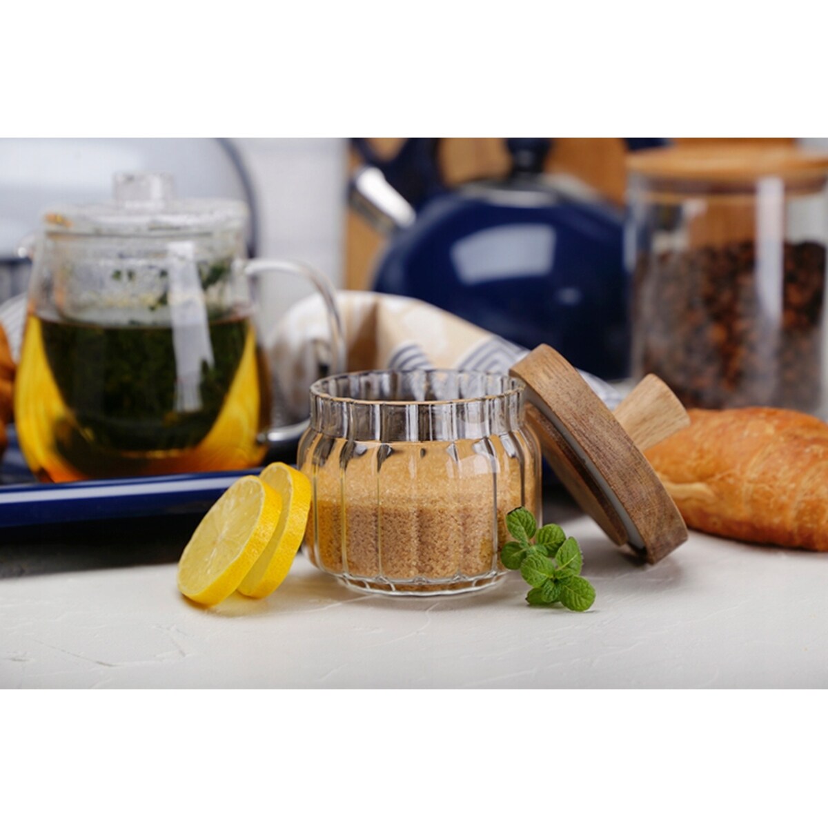 POJEMNIK SZKLANY kuchenny dekoracyjny na przyprawy sól cukier 3 x 250 ml