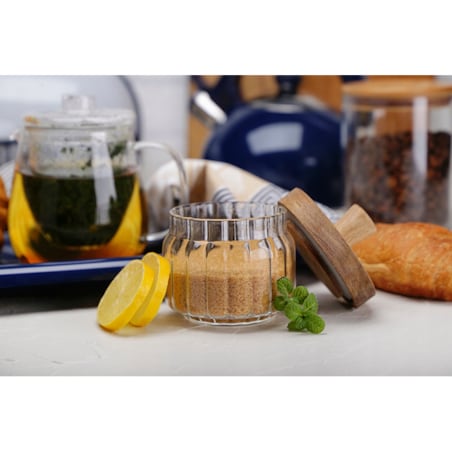 POJEMNIK SZKLANY kuchenny dekoracyjny na przyprawy sól cukier 3 x 250 ml