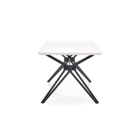 STÓŁ ROZKŁADANY Class biało-czarny 160/90/76 cm BLAT MDF