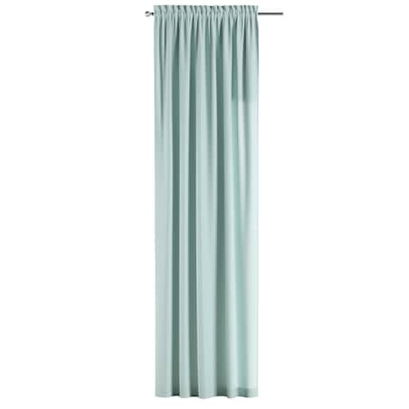 Zasłona na kanale z grzywką 1 szt. 130x245 pastelowy błękit