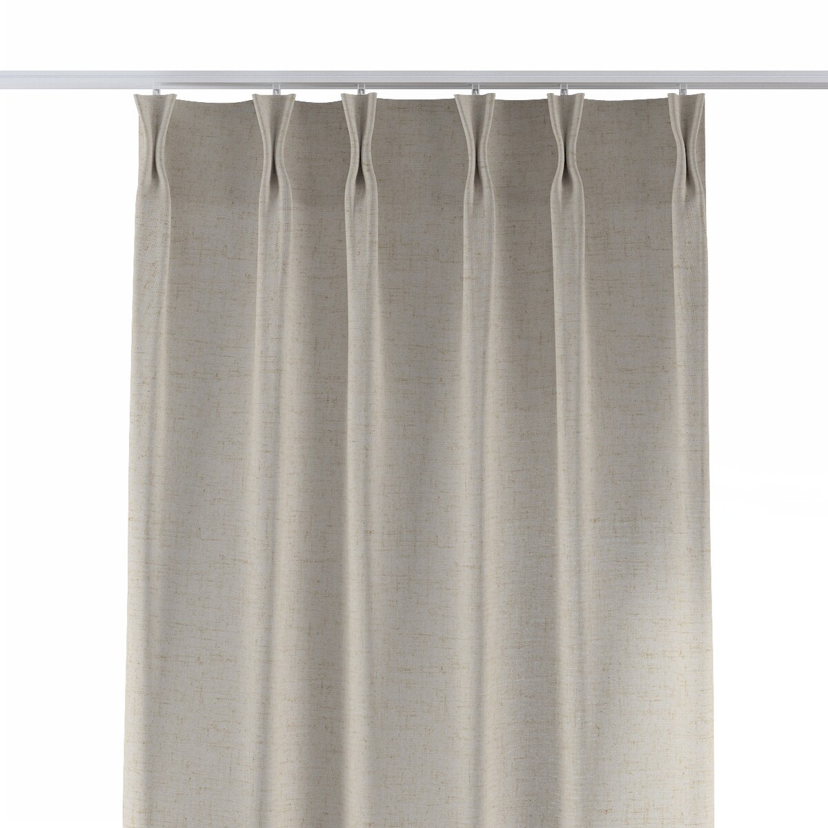 Zasłona na haczykach flex podwójnych 130x260 beżowy