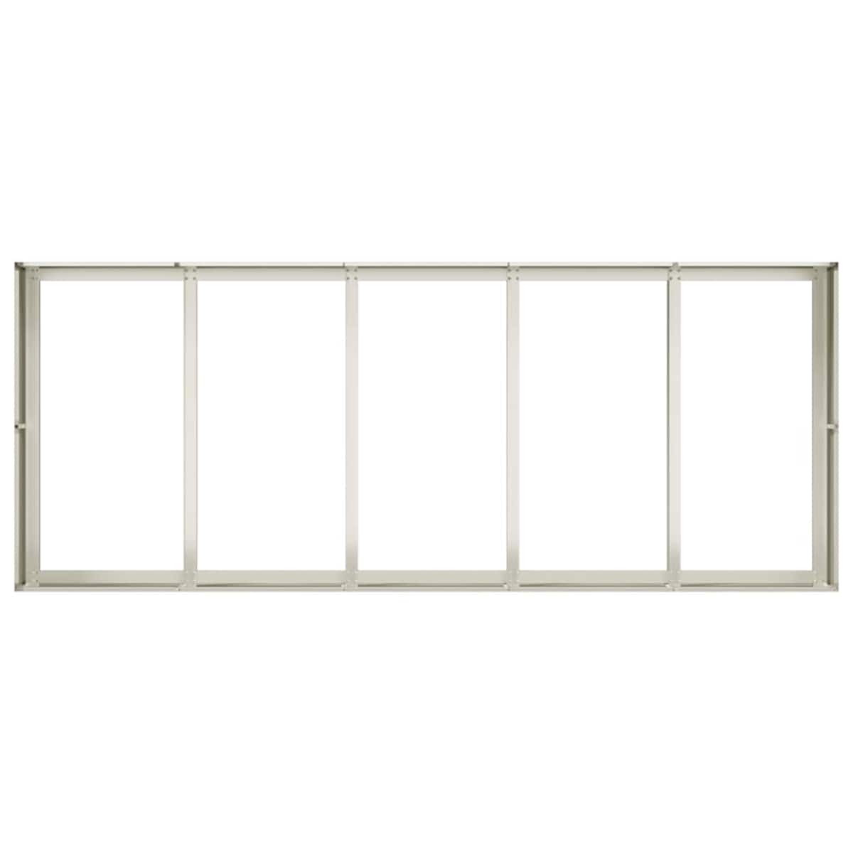 vidaXL Doniczka Biała 200x80x40 cm Stal