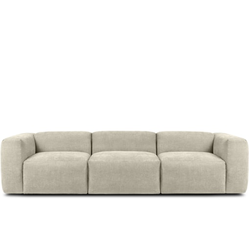 KONSIMO BUFFO 3-osobowa sofa z wyjątkowo miękkim i wygodnym siedziskiem, kolor ecru