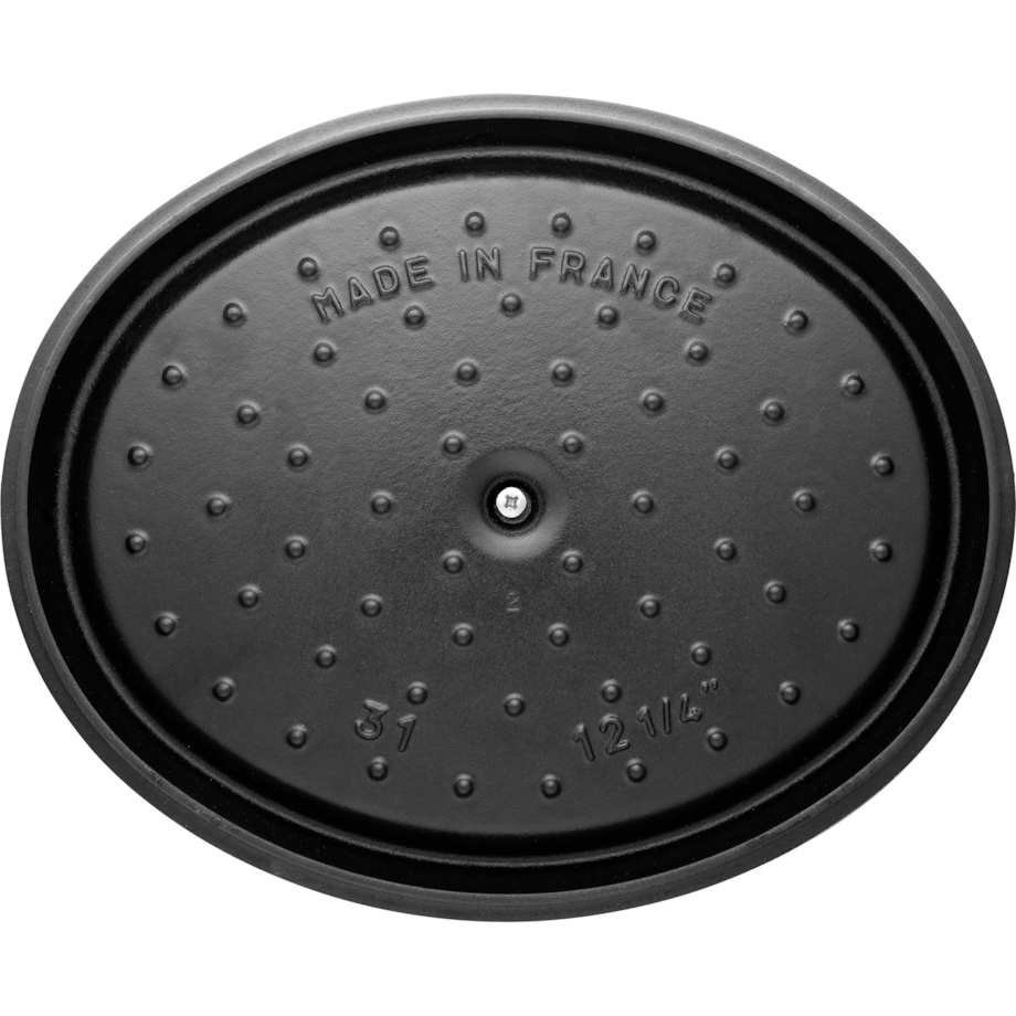 Garnek żeliwny owalny Staub - 8 ltr, Biała trufla