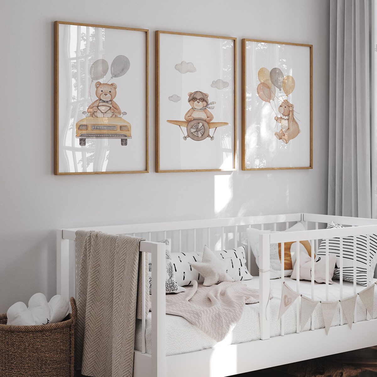 3 x plakat dla dzieci | zestaw z misiami 20x30