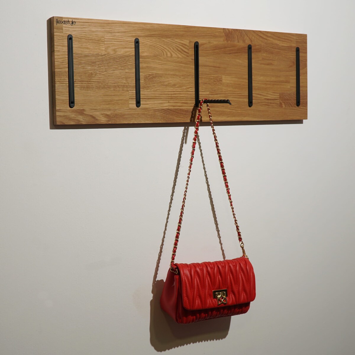 Wieszak na Ubrania Dębowy 25x80cm dębowy