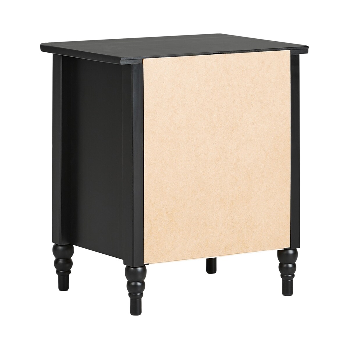 Szafka nocna 2 szuflady Drewno Czarny SHILLINGTON