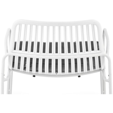 Konsimo ZALIO Nowoczesny fotel ogrodowy w kolorze białym