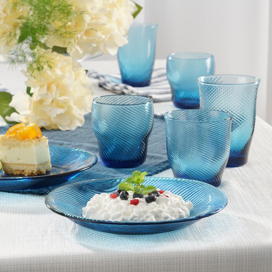 VILLA ITALIA Szklanka wysoka granatowa 330 ml TWIST