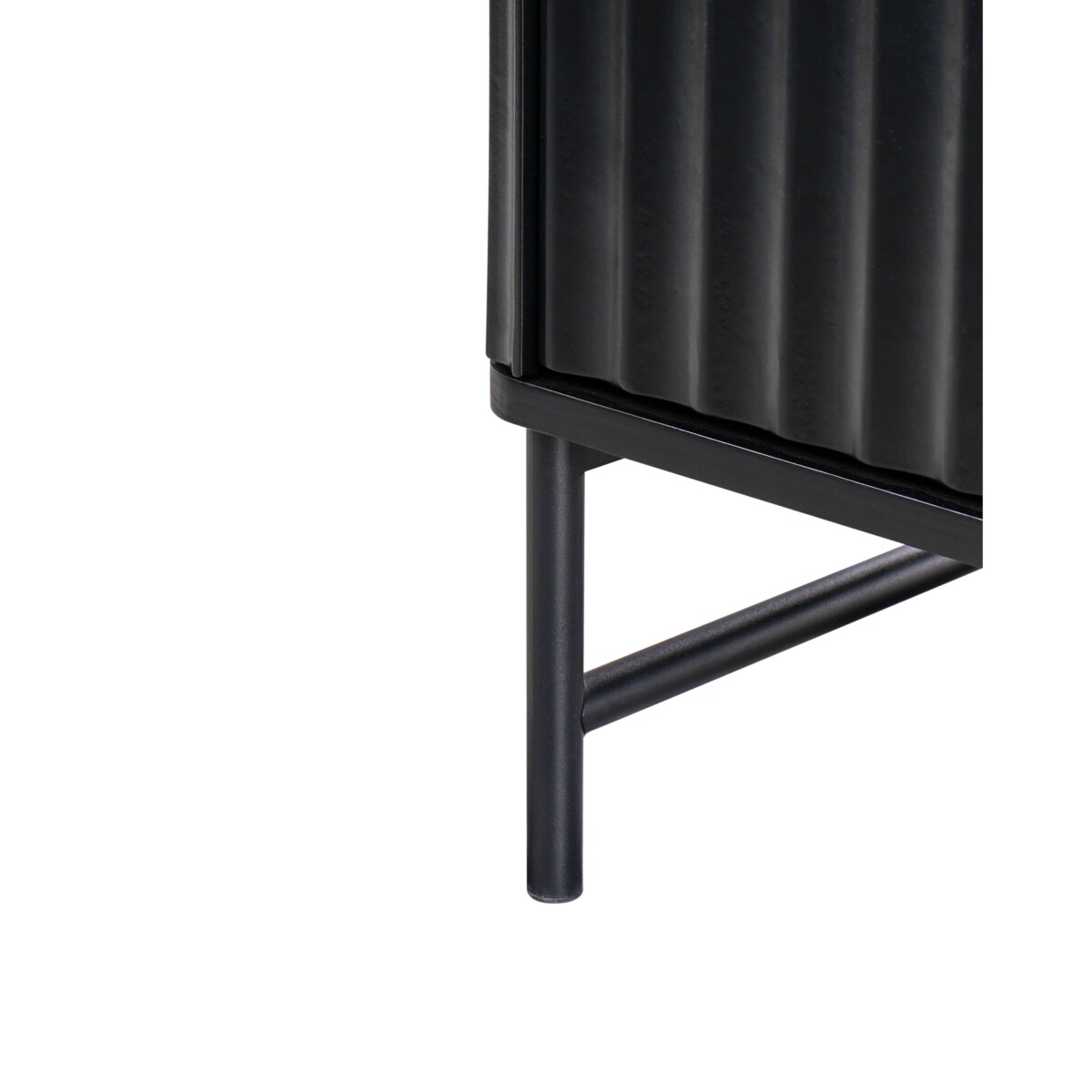 Szafka nocna 2 szuflady GLASTONBURY Czarny