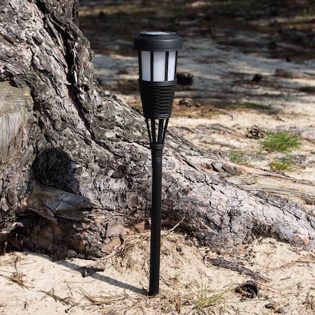 Lampa Solarna Ogrodowa Do Ogrodu Led Zewnętrzna Wbijana Słupek 50X7 Cm