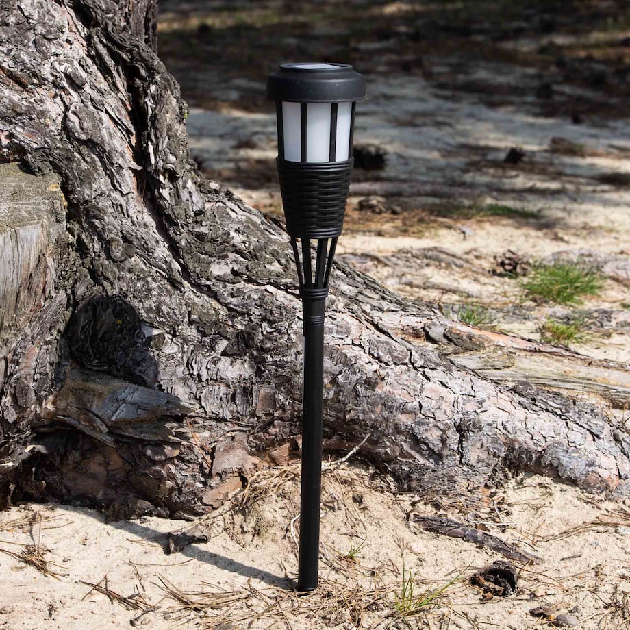 Lampa Solarna Ogrodowa Do Ogrodu Led Zewnętrzna Wbijana Słupek 50X7 Cm