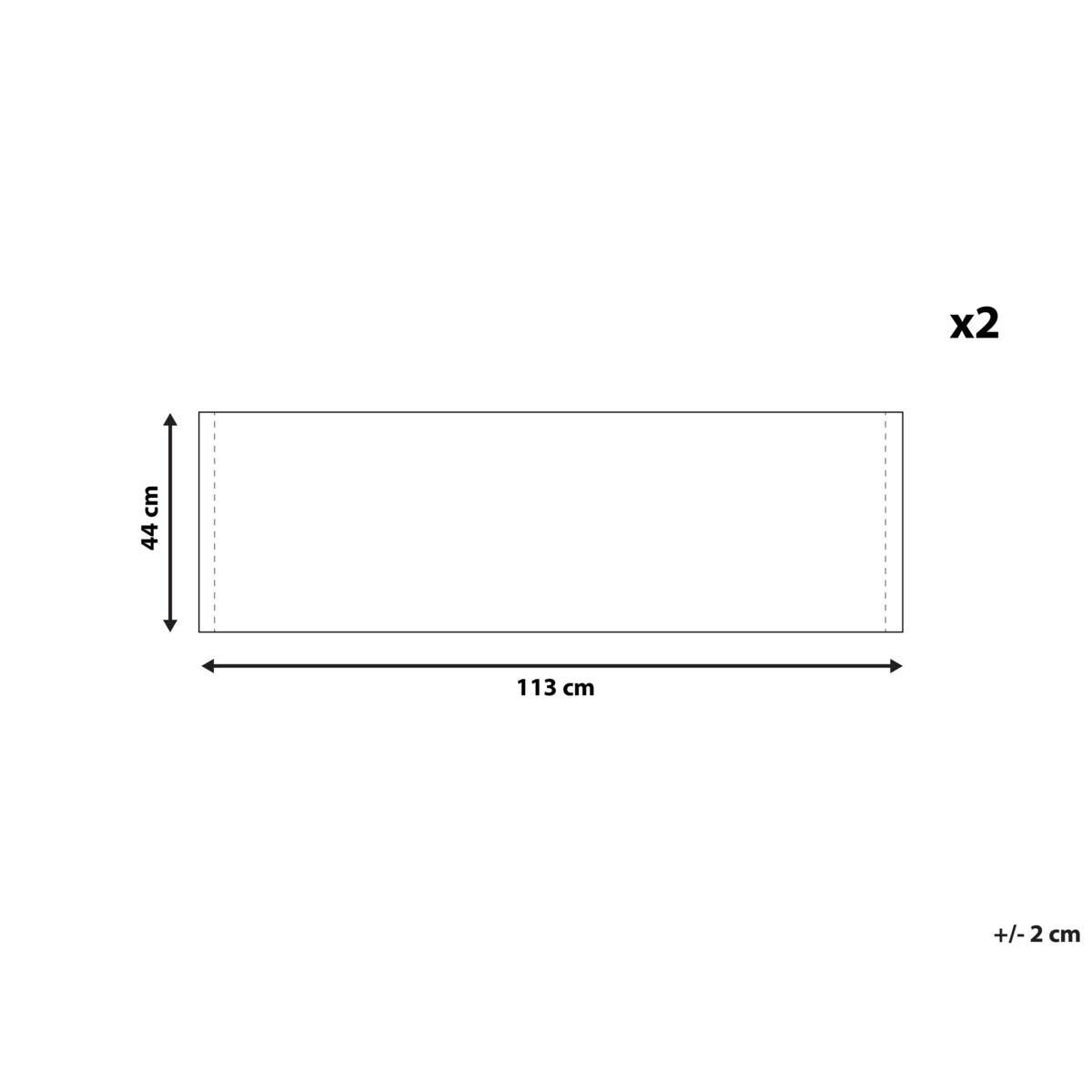 Zestaw 2 tkanin leżakowych wzór w tukany ANZIO / AVELLINO