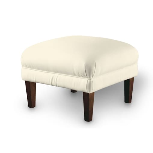 Podnóżek do fotela, śmietankowa biel, 56 x 56 x 40 cm, Velvet