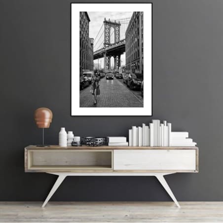Poster Story, Plakat, Obraz - Spacer po Brooklyn Bridge, wymiary 70 x 100 cm