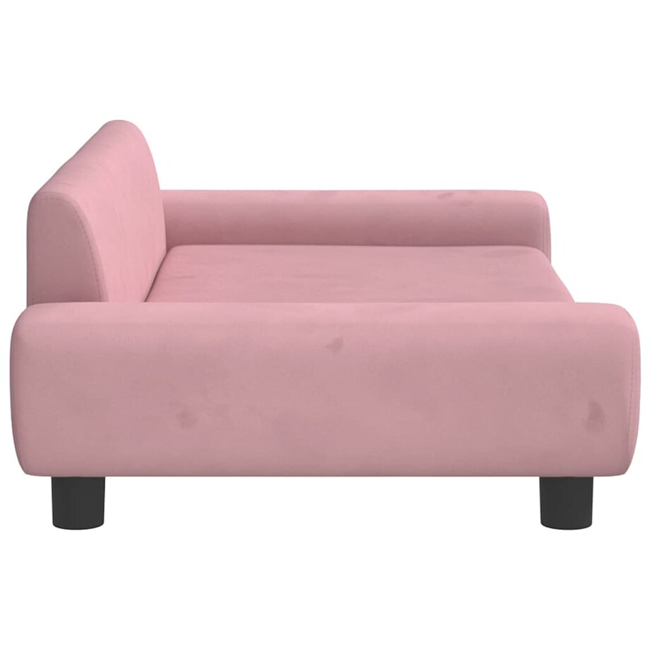 vidaXL Sofa dla dzieci, różowa, 100x54x33 cm, aksamit