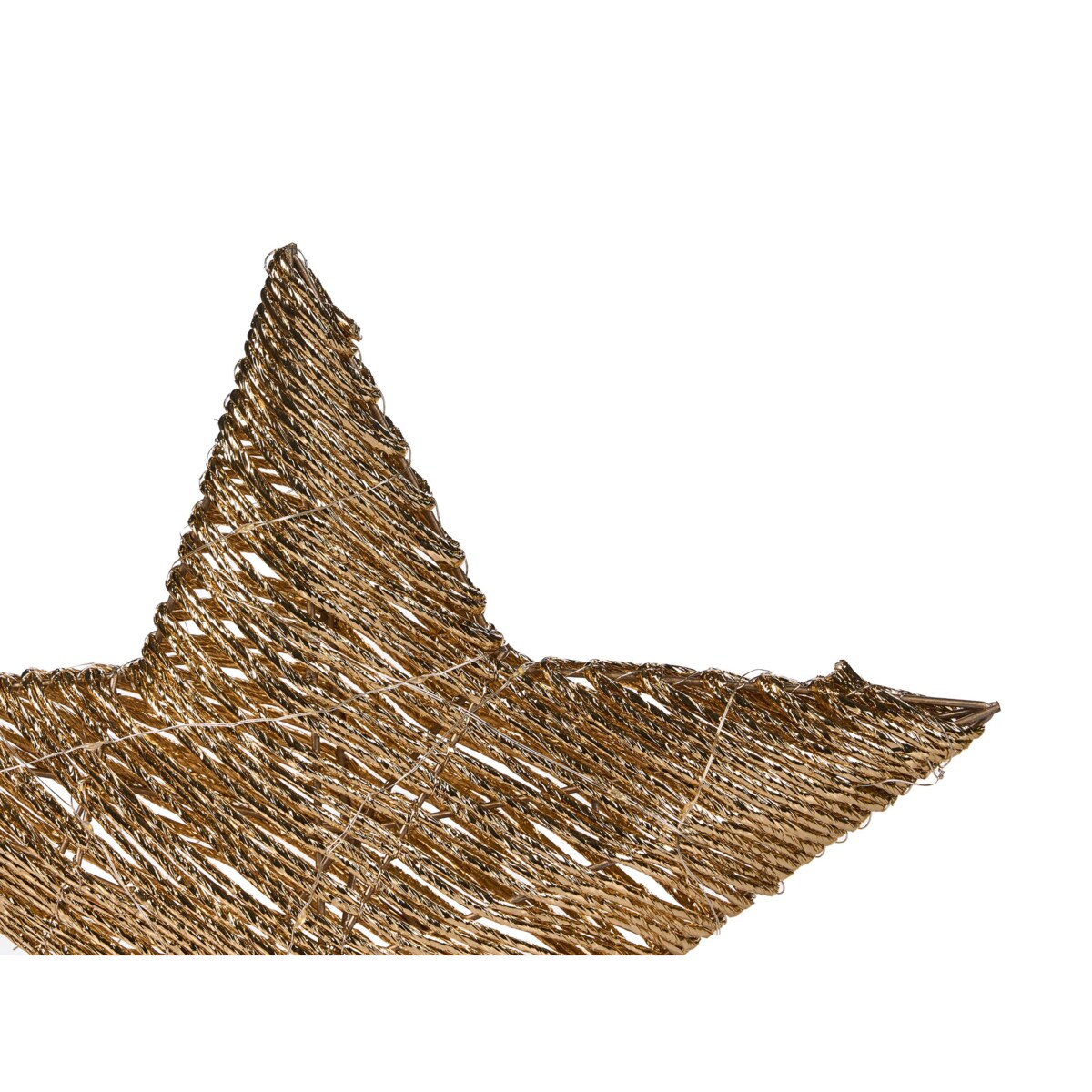 Zestaw 2 dekoracji świątecznych LED HAMPEN Gwiazda 24/30 cm Złoty