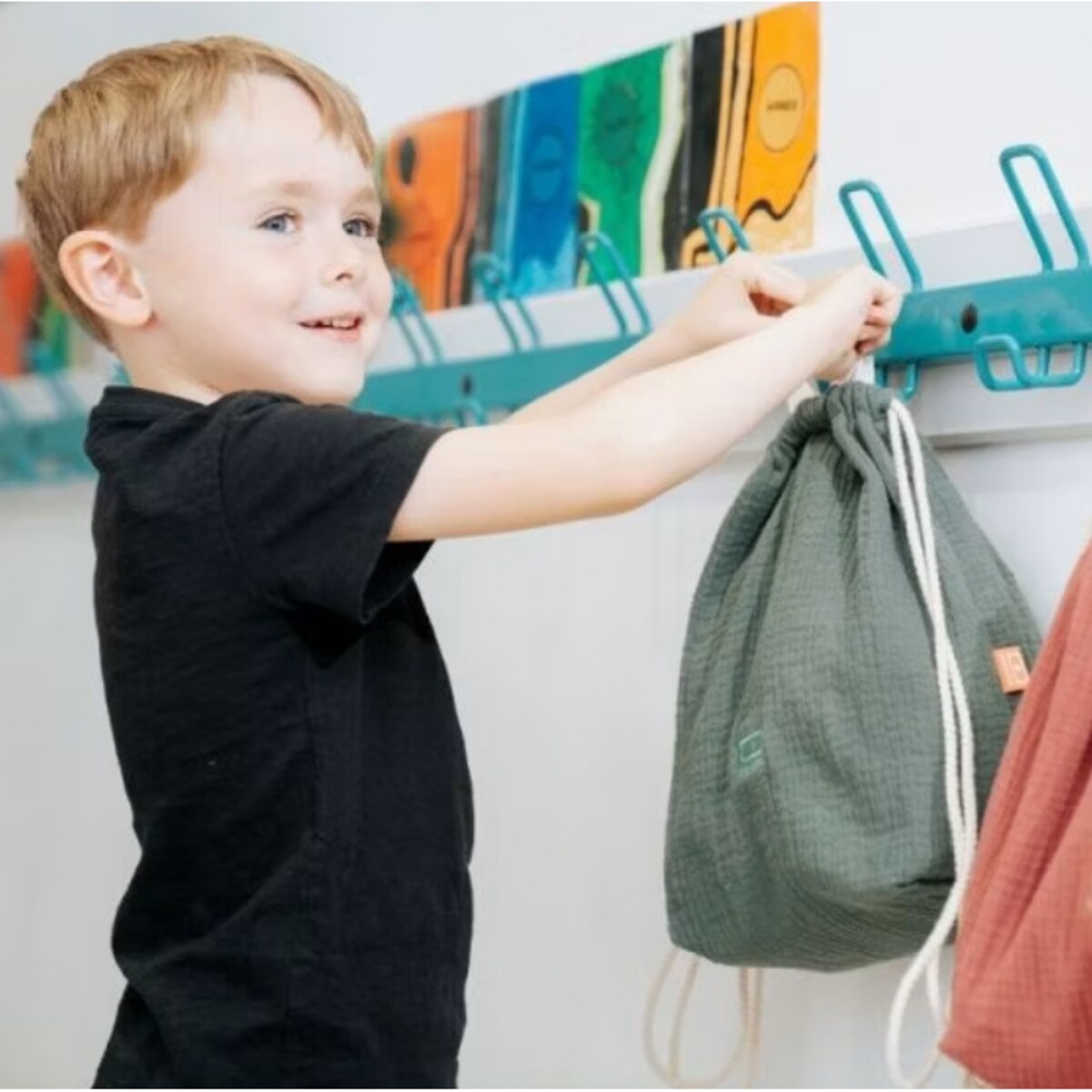 Plecaczek-worek zielony Buddy, 31 x 30 x 13cm, Monbento