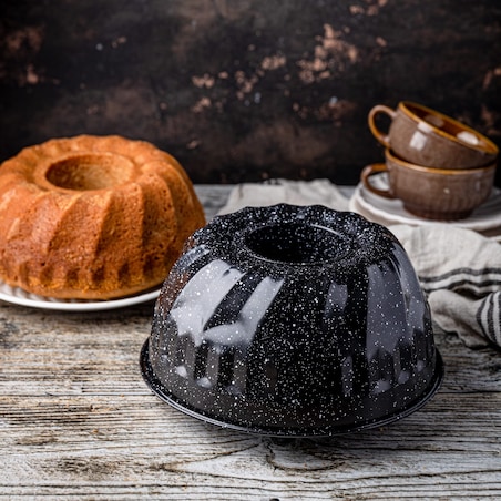 Forma do pieczenia ciasta babki z kominem z powłoką nieprzywieralną 22x10cm KLAUSBERG