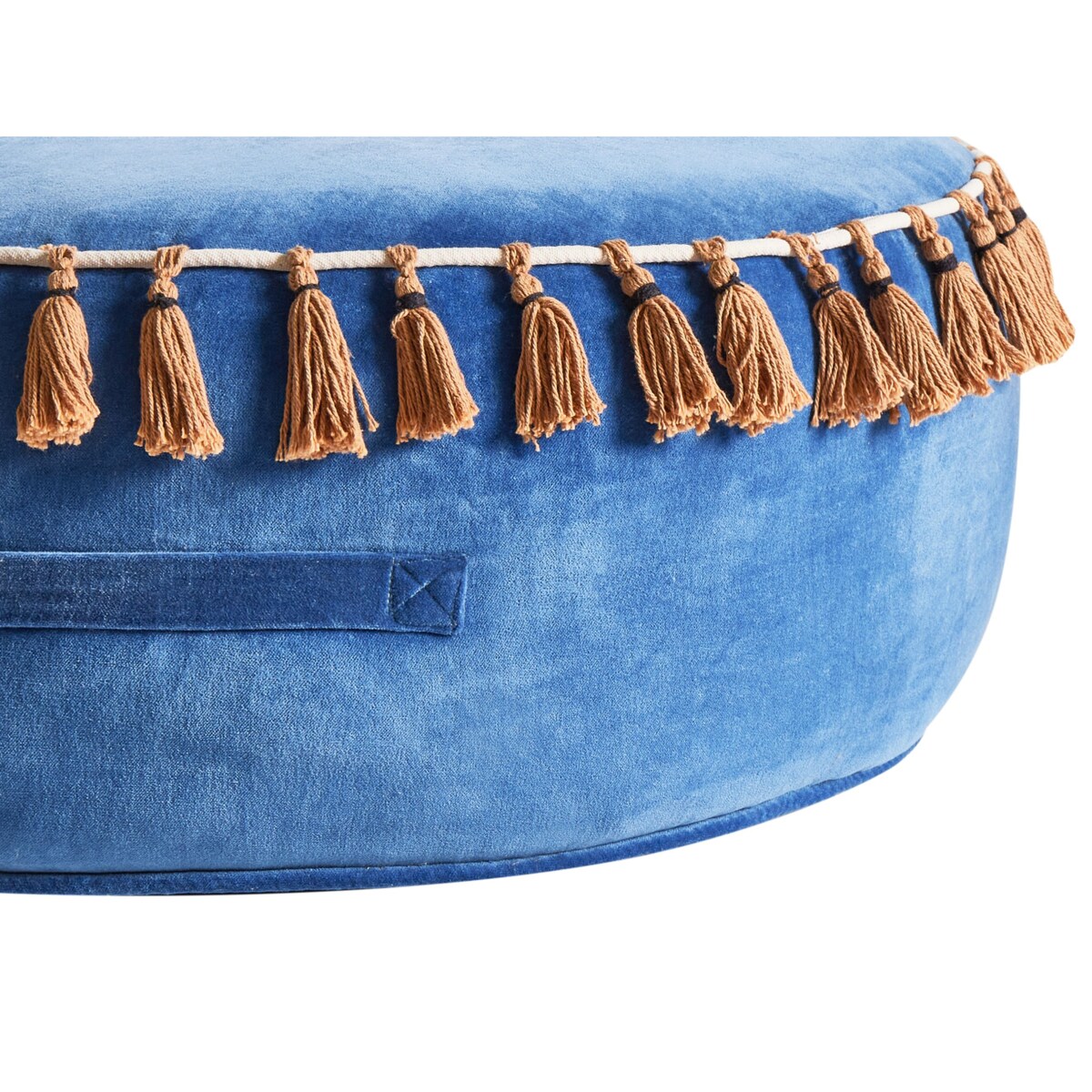 Puf GOTHA Welur Niebieski