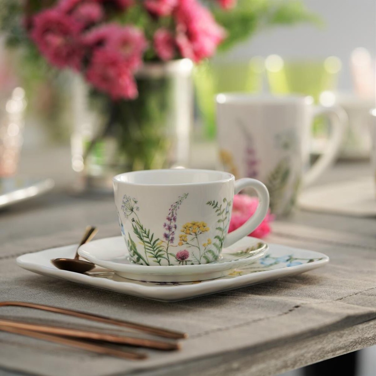 VILLA ITALIA Filiżanka do kawy herbaty 200 ml porcelanowa PROWANSJA