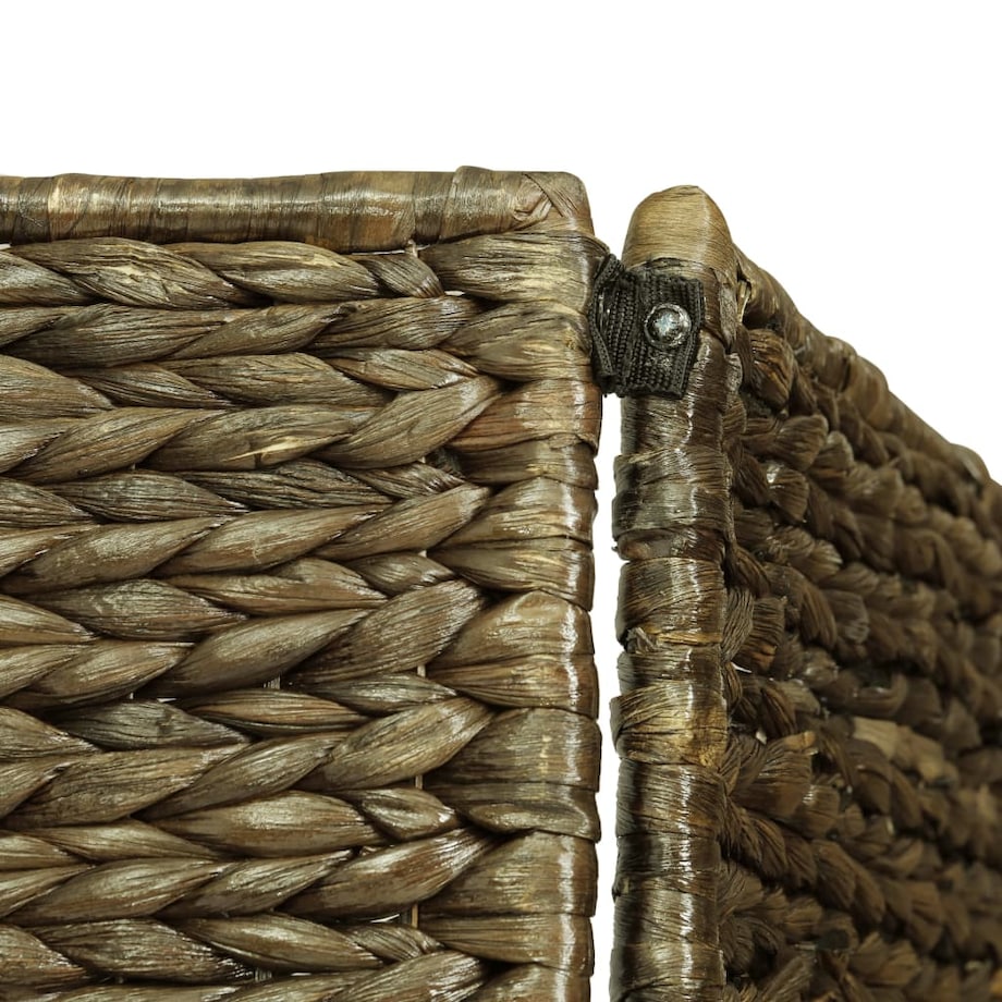 vidaXL 3-panelowy parawan pokojowy, brązowy 116 x 160 cm hiacynt wodny