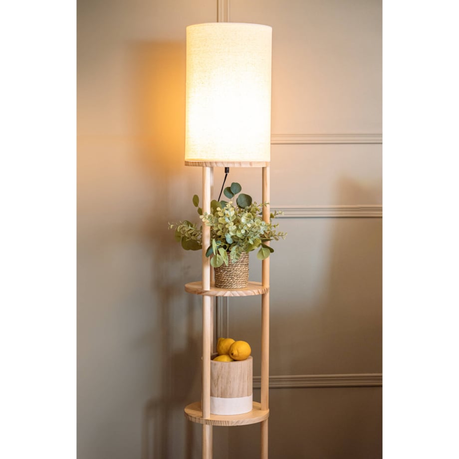 Drewniana osłonka na doniczkę Pure, Ø 15 cm