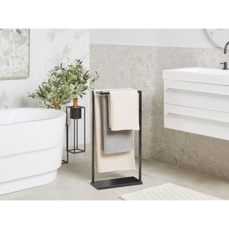 Stojak na ręczniki 42 x 83 cm czarny GARCITAS