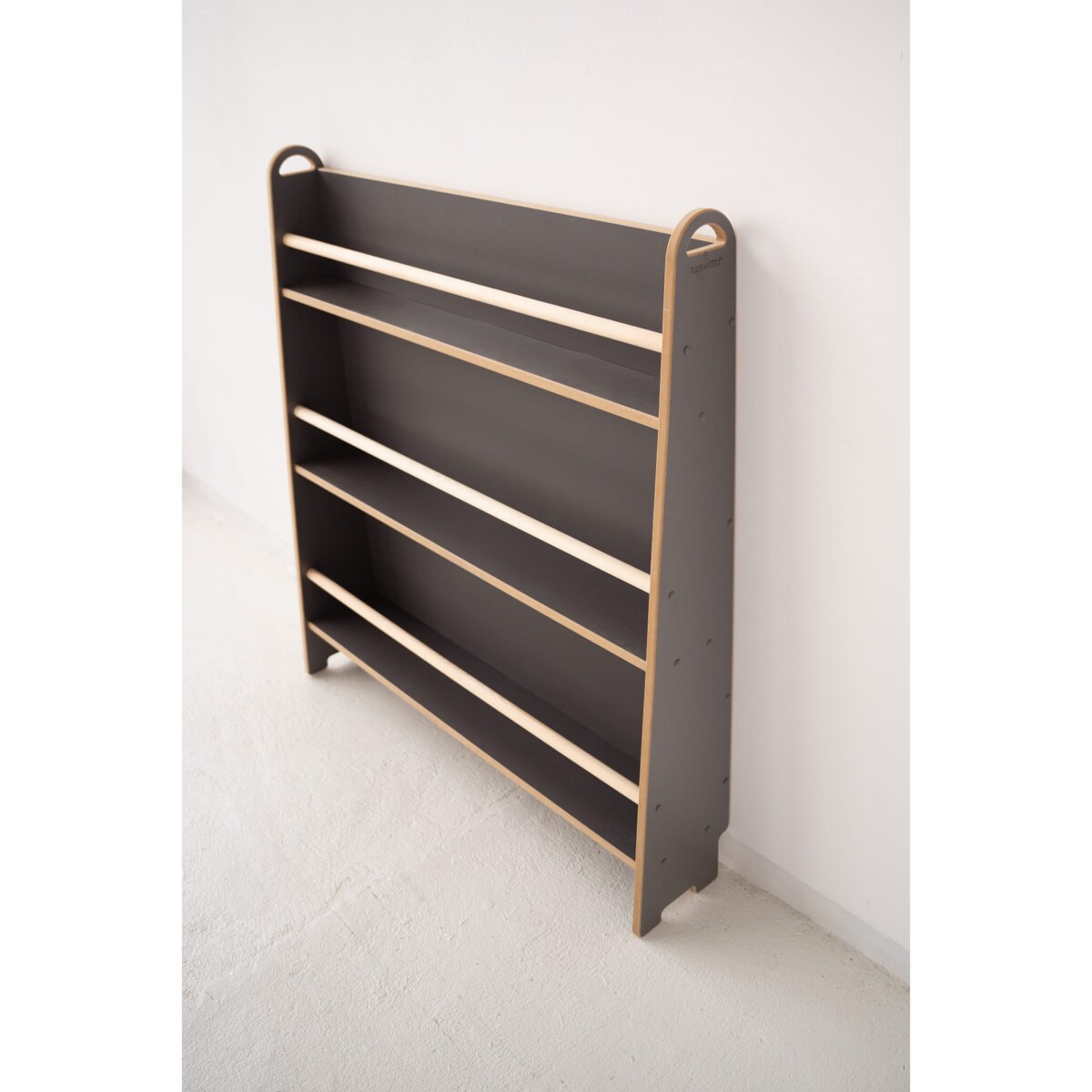 WIDE - wąska biblioteczka do ściany - szara